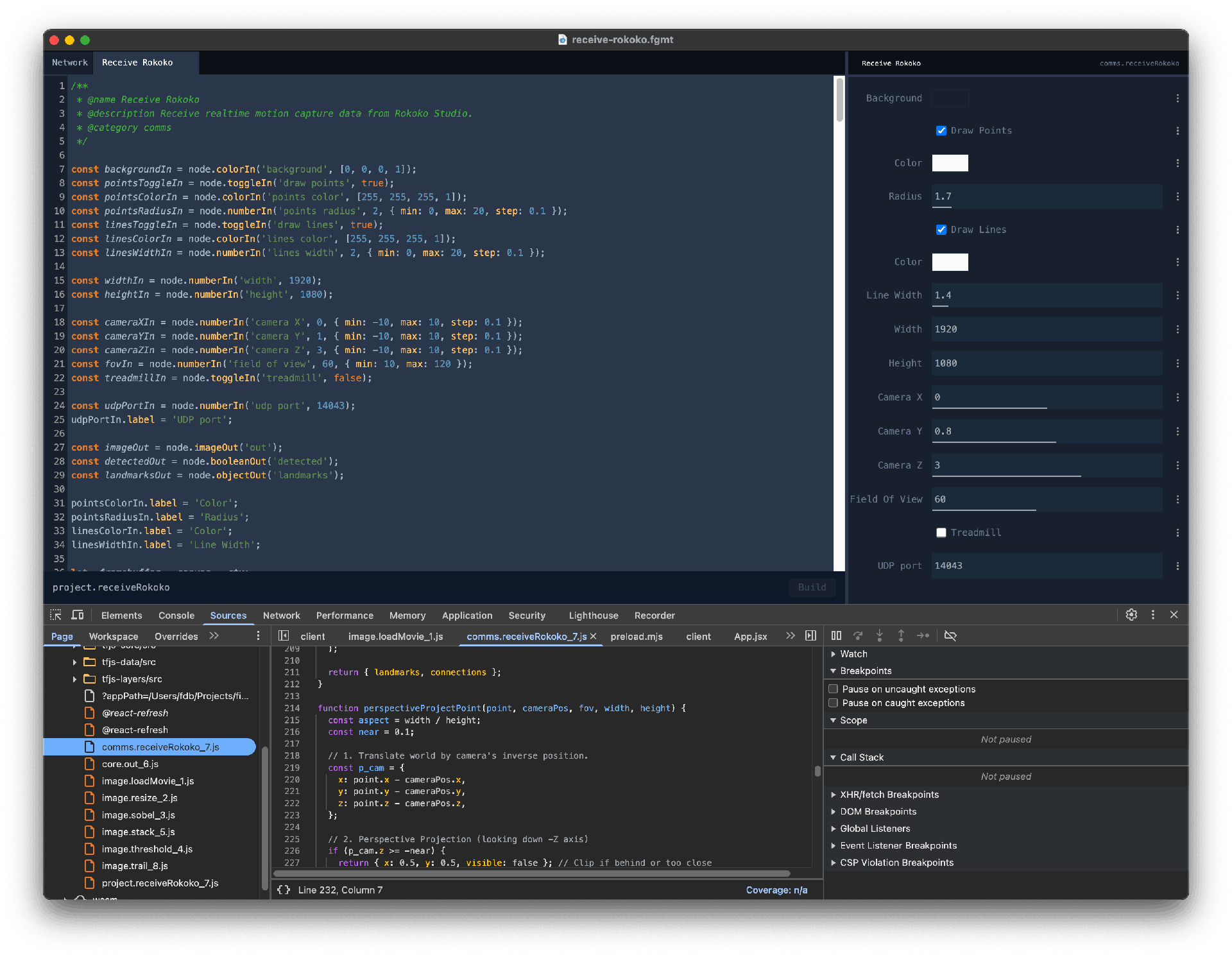 Screenshot of the Figment app demonstrating coding